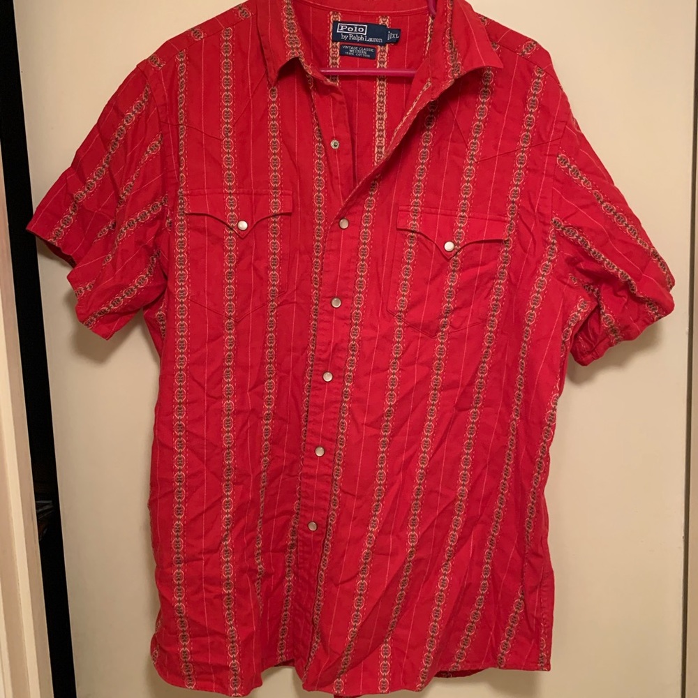 Ralph Lauren Polo Red Vintage Western Shirt